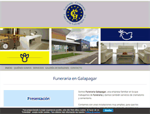 Tablet Screenshot of funerariasgalapagar.com